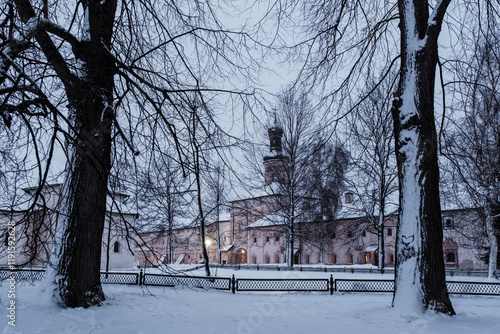 Wallpaper Mural View of the Kirillo-Belozersky Monastery in the evening under artificial light. Vologda region Torontodigital.ca