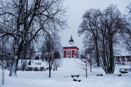 Wallpaper Mural View of the Kirillo-Belozersky Monastery in the evening. Vologda region Torontodigital.ca
