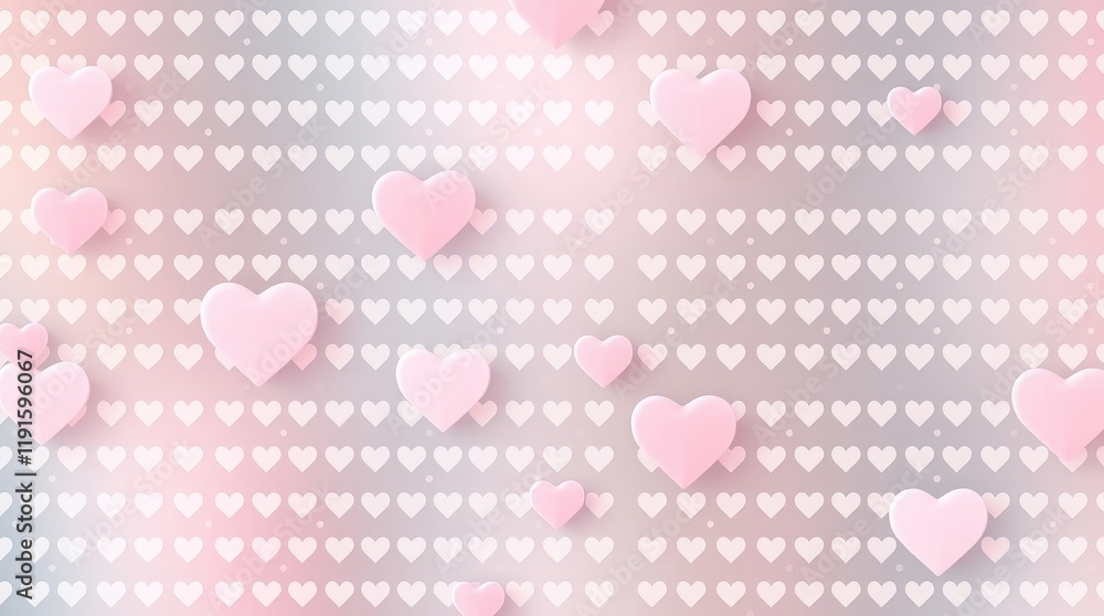 soft pastel hearts and matrix pattern Gentle and soothing aesthetic Commercial, professional quality, soft focus soft pastel hearts and matrix pattern Gentle and soothing aesthetic Commercial, professional quality, soft focus