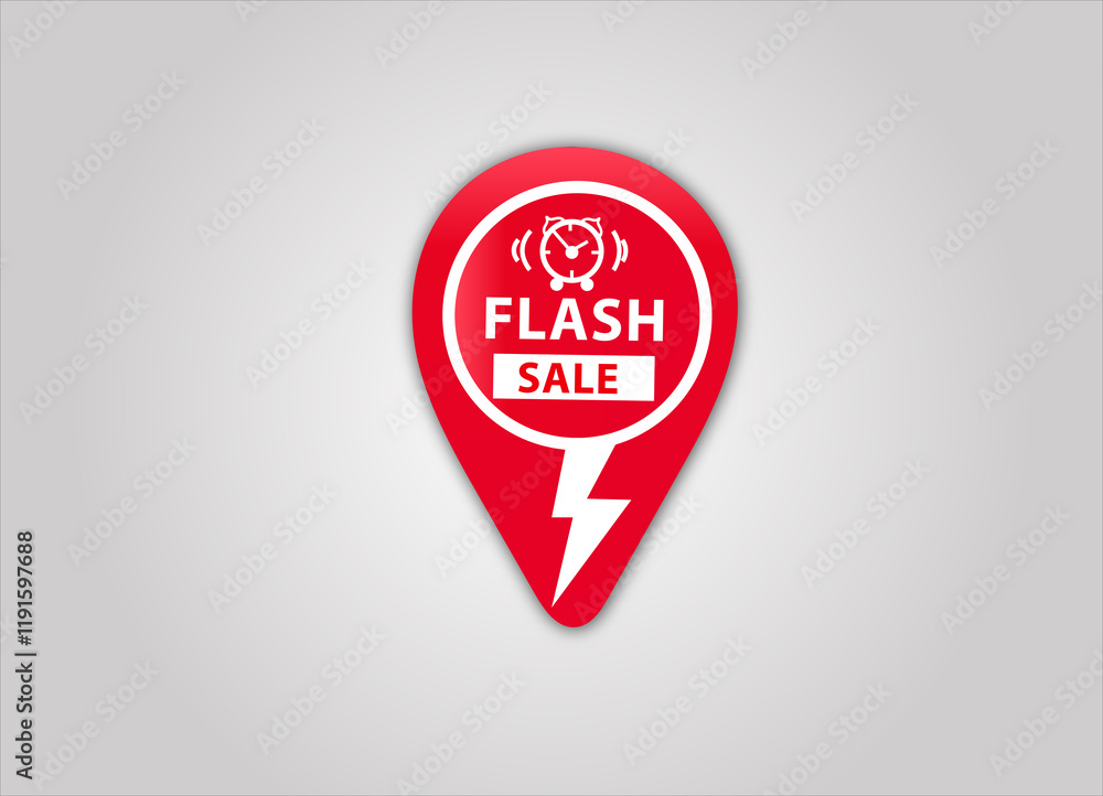 red flat sale web banner for Flash sale banner and poster red flat sale web banner for Flash sale banner and poster