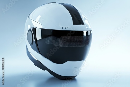 Stylish and modern motorcycle helmet designed for safety and comfort in all riding conditions photo