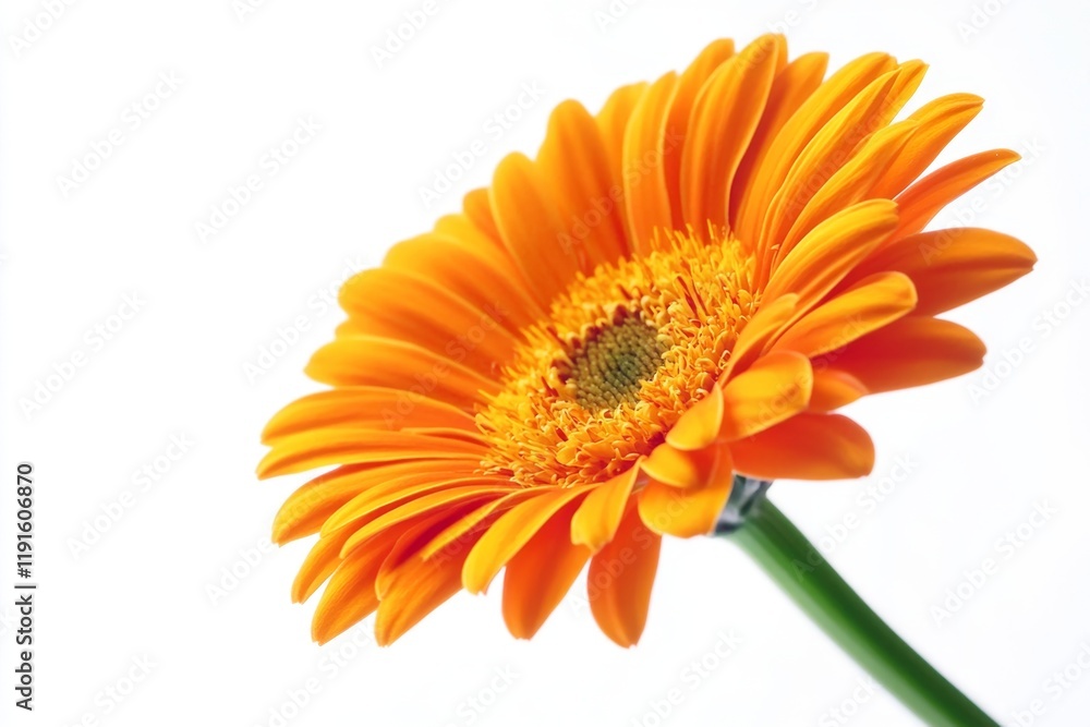 Stunning Orange Gerbera Flower Close-up Stunning Orange Gerbera Flower Close-up