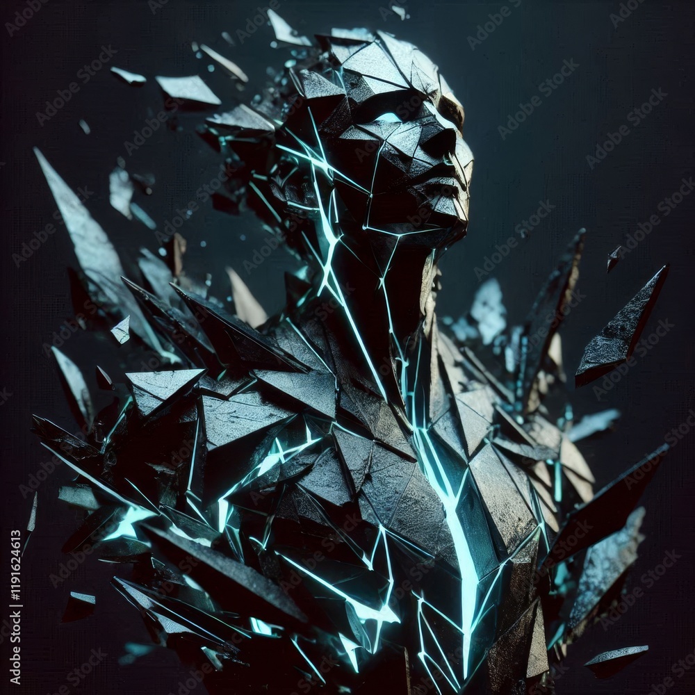 Dynamic Anatomy of a Fractured Human Form Dynamic Anatomy of a Fractured Human Form