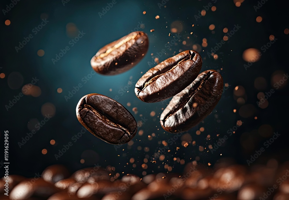 Background of coffee beans Background of coffee beans