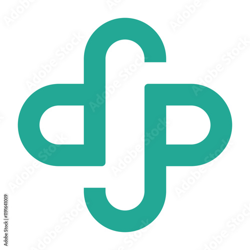 Symmetrical P, Four P Logo, Quadruple P, Cross P, Plus Sign P, Geometric P, Abstract P, Modern P Design, Teal P Logo, Turquoise P, Green P, Rounded P, Curved P, Stylized P, Repeating P, Mirrored P, Ro
