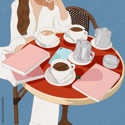 Tea Time with Books and Coffee