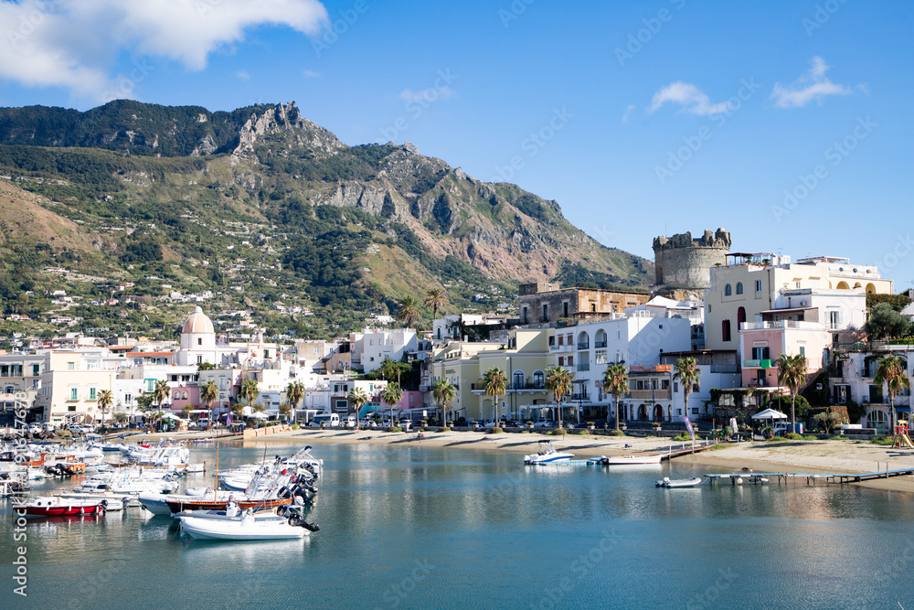landscape with Forio, Ischia island, Italy landscape with Forio, Ischia island, Italy