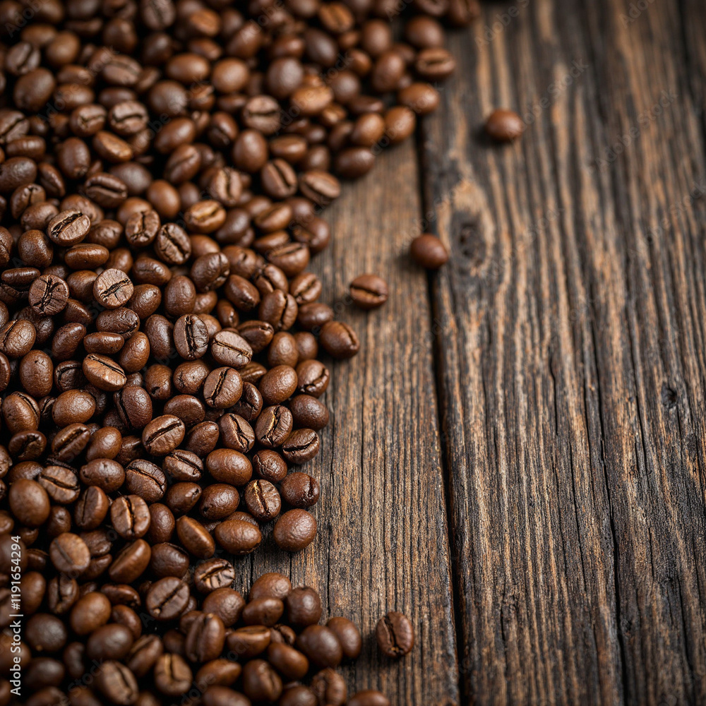 Concept photo of coffee beans with space for text Concept photo of coffee beans with space for text