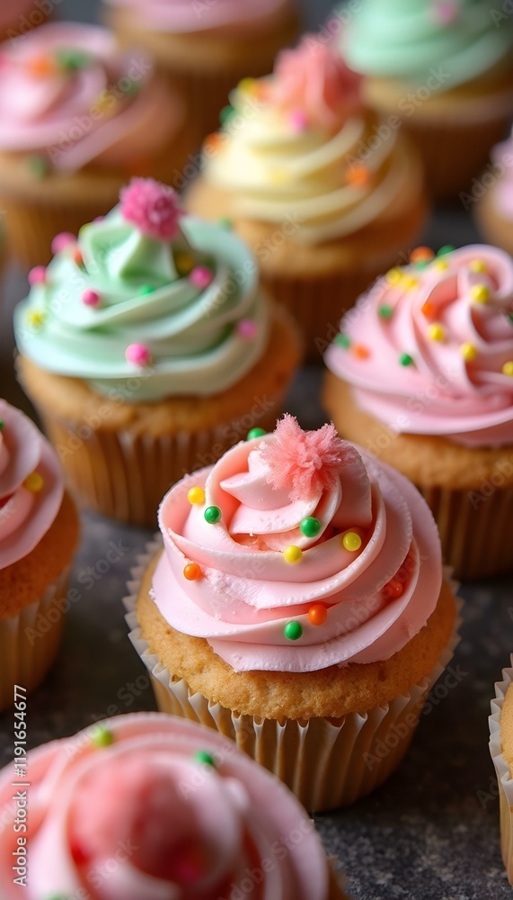 Gorgeous Cupcakes with Pastel Frosting Gorgeous Cupcakes with Pastel Frosting