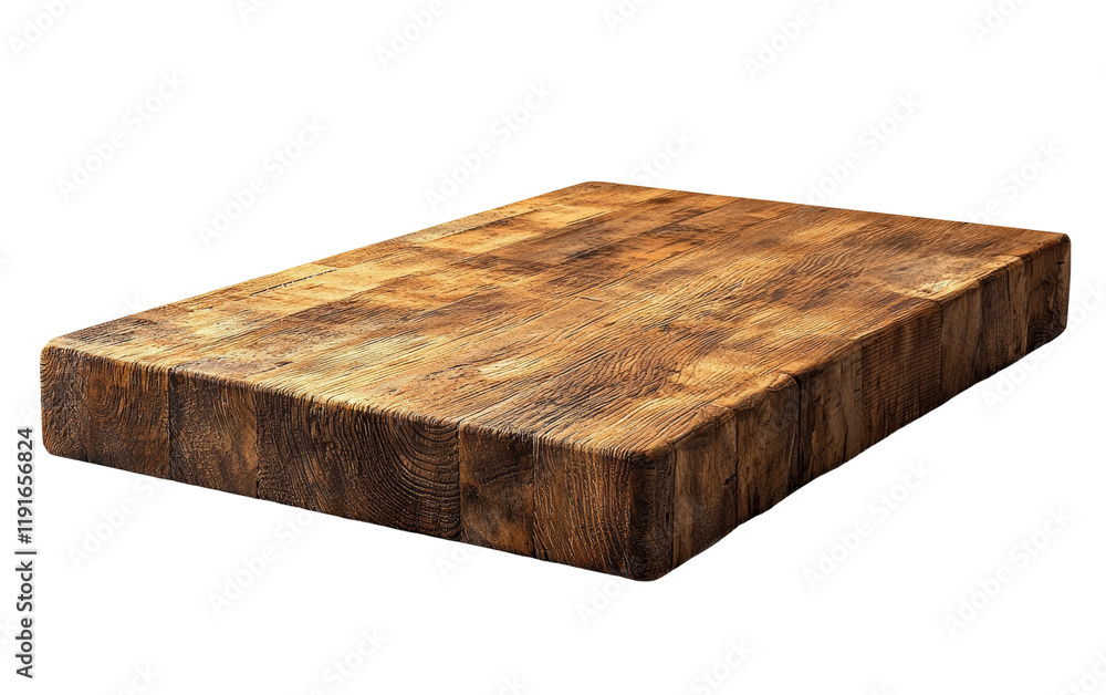 Rustic Wooden Cutting Board on White Background Isolated on transparent background Rustic Wooden Cutting Board on White Background Isolated on transparent background
