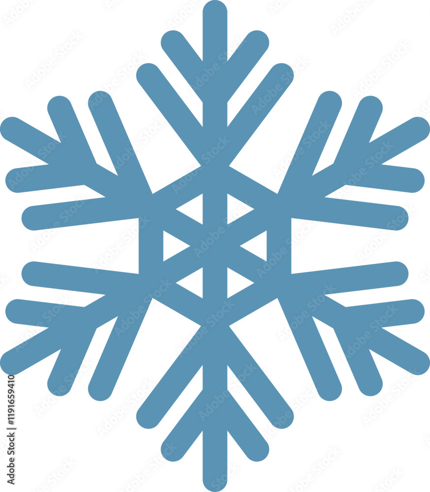 Stylized six pointed snowflake capturing the essence of winter and Christmas, radiating cold temperatures, ice, and snow, perfect for festive and seasonal design projects Stylized six pointed snowflake capturing the essence of winter and Christmas, radiating cold temperatures, ice, and snow, perfect for festive and seasonal design projects