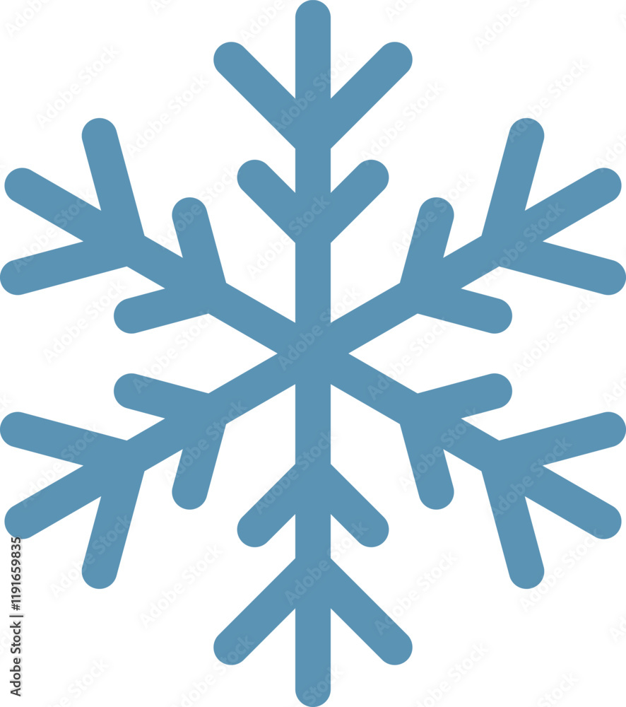 Stylized blue snowflake capturing the essence of winter, evoking feelings of Christmas, ice, and cold temperatures, ideal for enhancing seasonal projects and festive designs Stylized blue snowflake capturing the essence of winter, evoking feelings of Christmas, ice, and cold temperatures, ideal for enhancing seasonal projects and festive designs