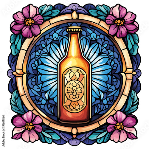 Vektorisiert aus dem Package Bier, Kloster, Comic, Coloring, Mandala, SciFi