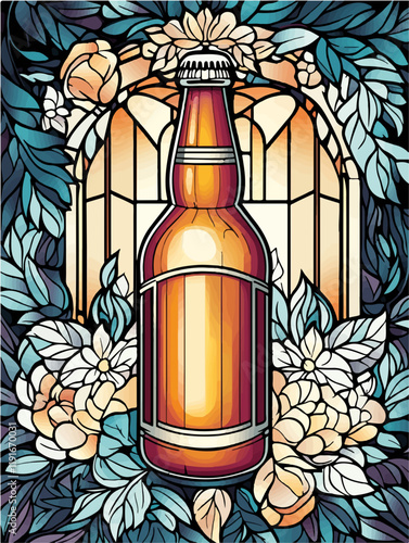 Vektorisiert aus dem Package Bier, Kloster, Comic, Coloring, Mandala, SciFi