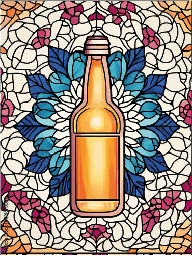 Vektorisiert aus dem Package Bier, Kloster, Comic, Coloring, Mandala, SciFi