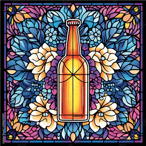 Vektorisiert aus dem Package Bier, Kloster, Comic, Coloring, Mandala, SciFi