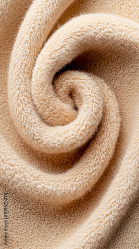 Microfiber texture with soft fibers and cozy beige tones, tactile and inviting