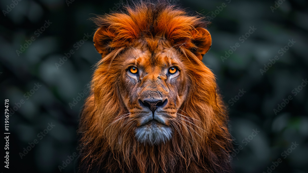 Fototapeta premium Lion in the African Wilderness