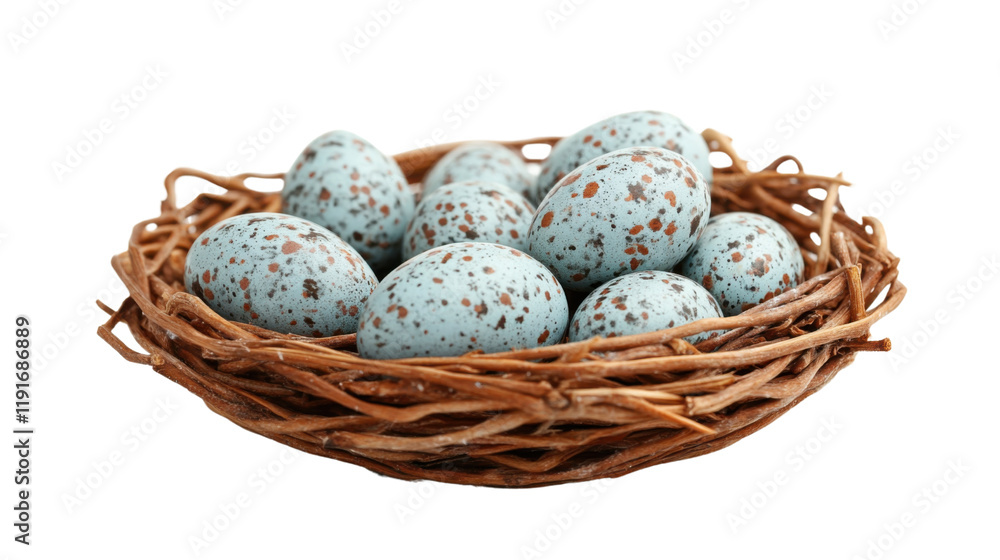 Eggs in nest transparent background Eggs in nest transparent background