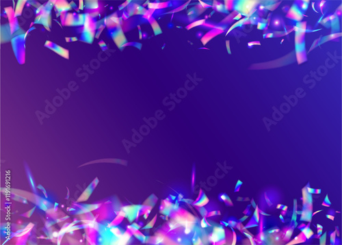 Festive Effect. Rainbow Banner. Retro Pattern. Explosion Burst. Light Iridescent Illustration. Unicorn Paper. Birthday Glitter. Pink Happy Confetti. Purple Festive Effect