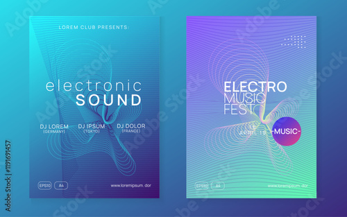 Discotheque Event. Nightclub Beat Invitation. Electro Invite. Night Club Festival Template. Edm Magazine. Violet Sound Banner. Green Party Background. Blue Discotheque Event