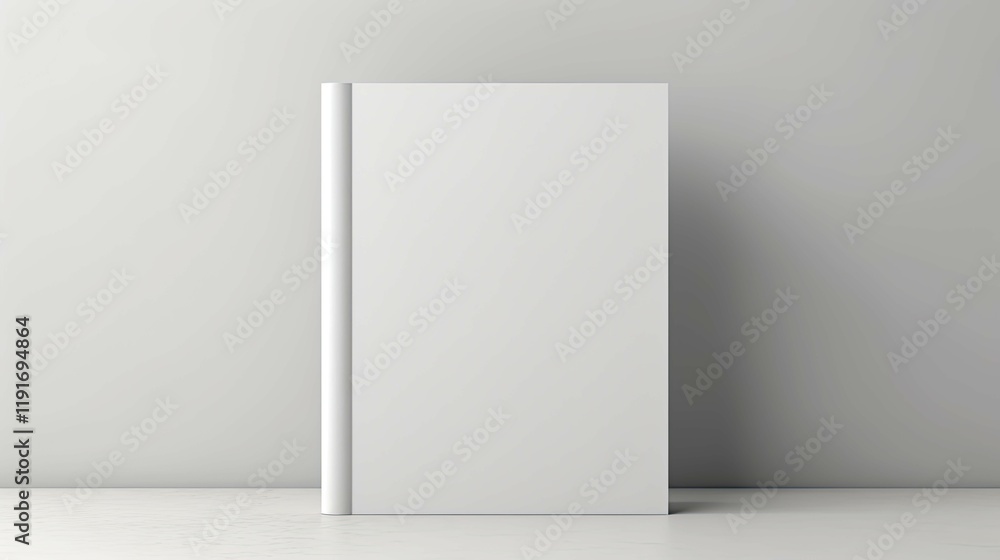 A white book with a white spine and a white cover A white book with a white spine and a white cover