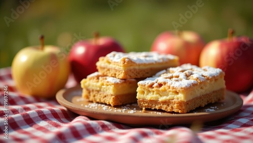 Wallpaper Mural Apple-themed desserts laid out on picnic blanket enhancing harvest experience, Professional stock photo, AI generated photograph Torontodigital.ca