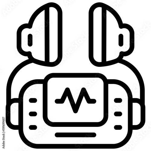 Defibrillator Icon. Automated external defibrillator icon