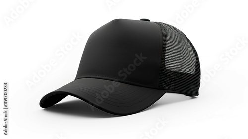 A black hat with a mesh top