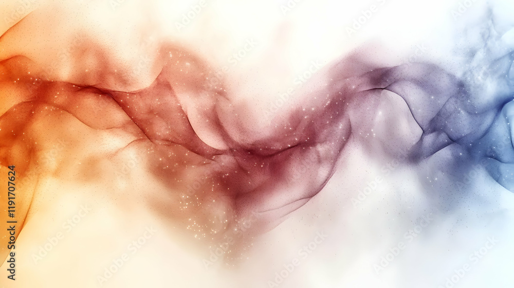 Fototapeta premium Abstract Wave of Light and Color: A Serene and Dreamy Background