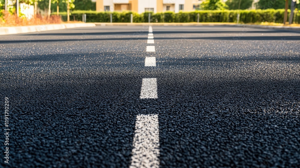 custom made wallpaper toronto digitalA freshly painted lane on a new road, with safety markers and open space for copy in the frame.