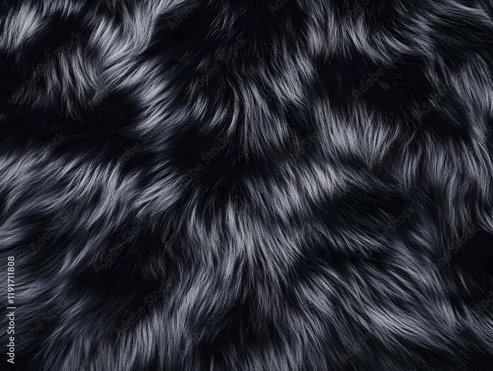 Luxurious Black Fur Texture Background Creates a Soft and Elegant Visual with Deep Shadows and Highlights Luxurious Black Fur Texture Background Creates a Soft and Elegant Visual with Deep Shadows and Highlights