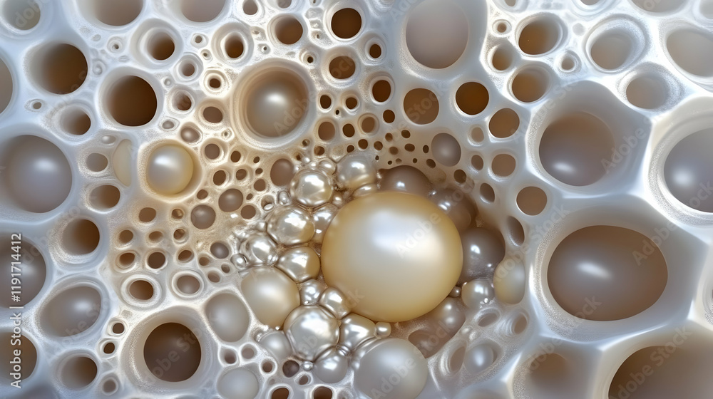 Abstract 3D Render of Spheres and Holes Creates an Intricate, otherworldly structure. Abstract 3D Render of Spheres and Holes Creates an Intricate, otherworldly structure.