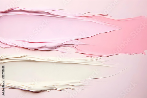 Wallpaper Mural Pink and White Cream Texture Swirls Abstractly on a Pink Background, Creating a Soft, Elegant Design Torontodigital.ca