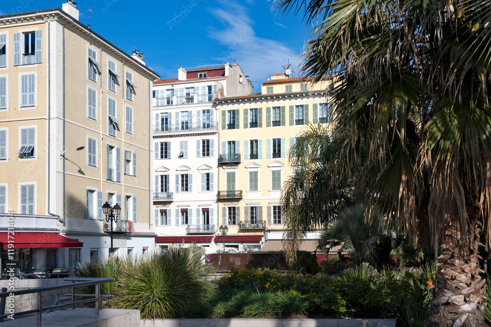 Naklejka premium The Center city of Nice, France