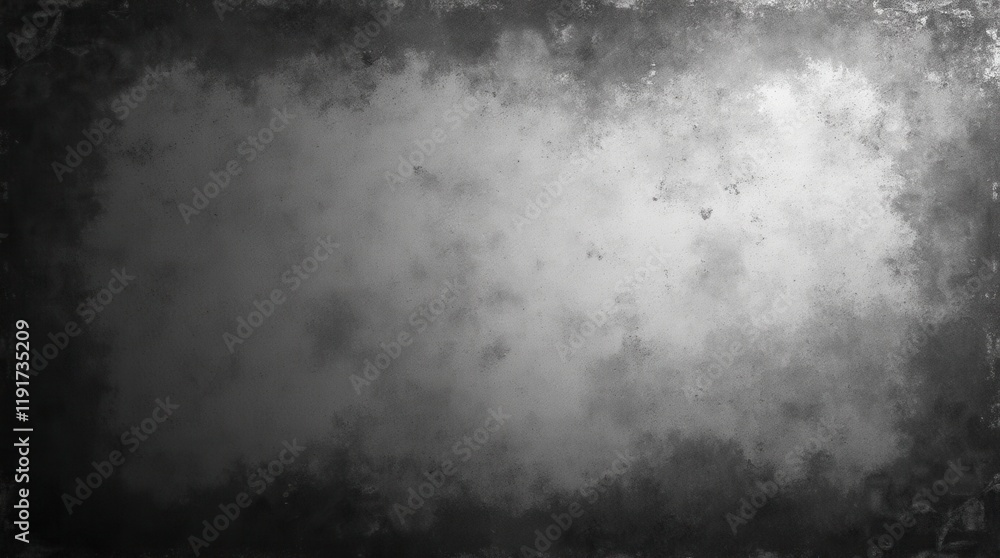 Obraz premium Monochrome Grainy Background, Black White Dark Noisy Texture