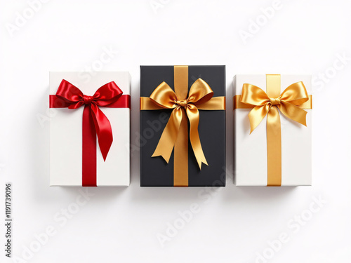 Festive, gift, box, ribbon, bow, present, holiday, celebration, wrapping, decorative, elegant, special, occasion, surprise, delight, joy, giving, receiving, Christmas, birthday, anniversary, luxurious