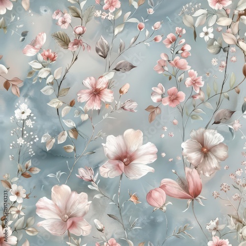 Serene Spring Blossoms. Botanical Beauty concept