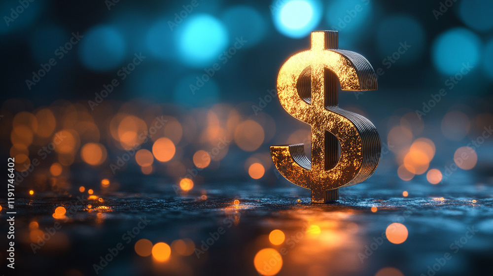 A minimalistic dollar symbol stands against a sleek empty space with a blurred bright light tone creating a sense of focus, representing financial clarity and simplicity in an abstract environment
A minimalistic dollar symbol stands against a sleek empty space with a blurred bright light tone creating a sense of focus, representing financial clarity and simplicity in an abstract environment