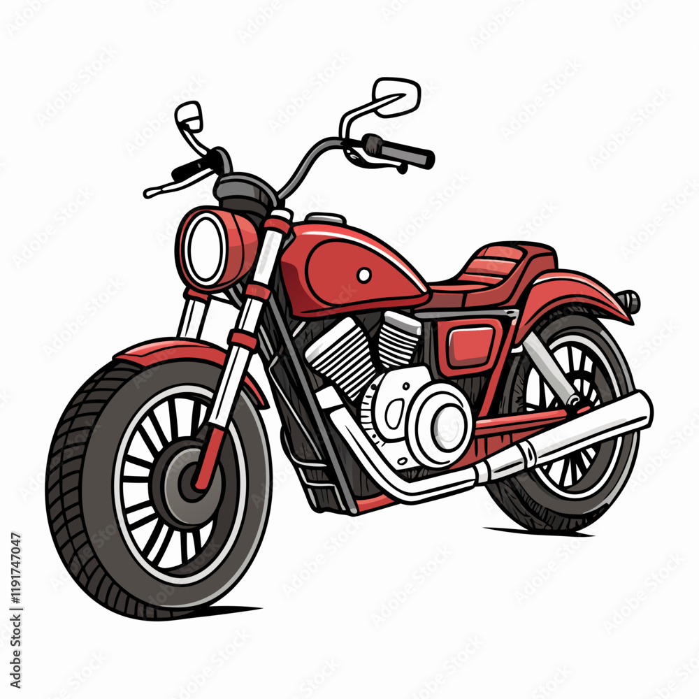 Fototapeta premium harley illustration