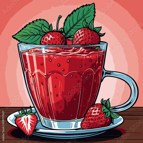 strawberry vector art for design needs