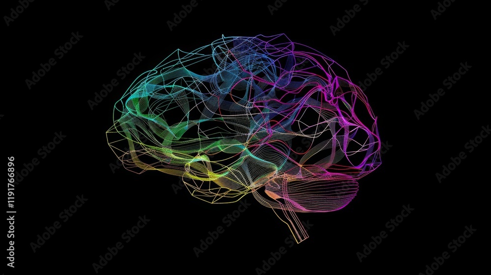 A futuristic digital silhouette of artificial intelligence technologie A futuristic digital silhouette of artificial intelligence technologie