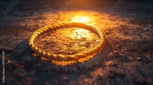 Breathtaking view of golden sunset light reflecting off gentle ocean waves lapping against a picturesque sandy beach landscape  Tranquil peaceful