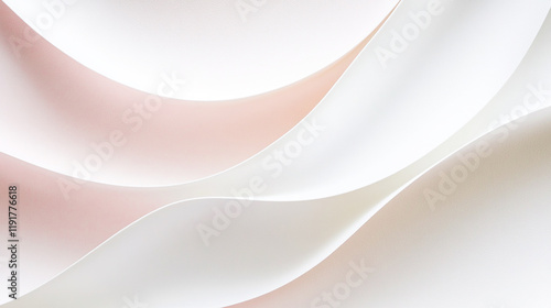 シンプルでエレガントな白い曲線模様