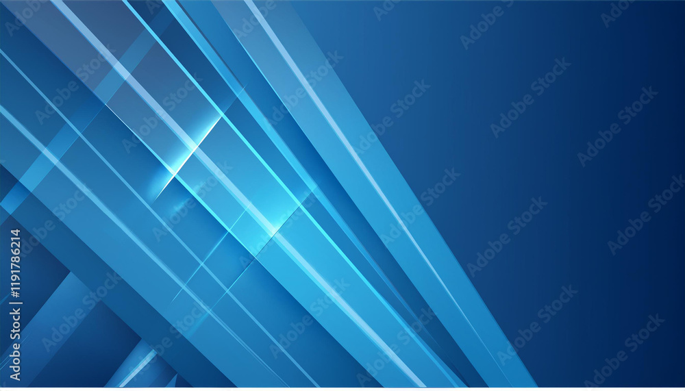 Obraz premium modern blue corporate background with triangles gradient geometric shapes abstract banner design template for concept of business and technology 