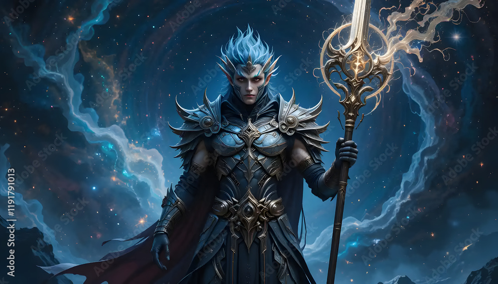 Obraz premium Celestial Knight: Guardian of the Cosmos