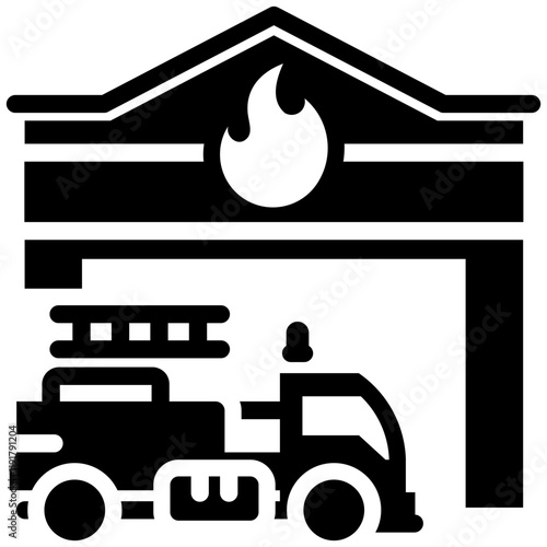 Fire Station Icon