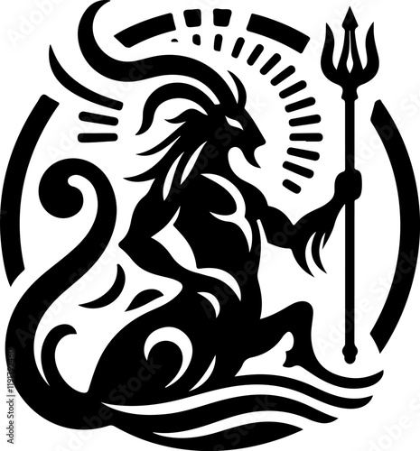 vector illustration classic sacred mythological animal symbol logo icon design.eps