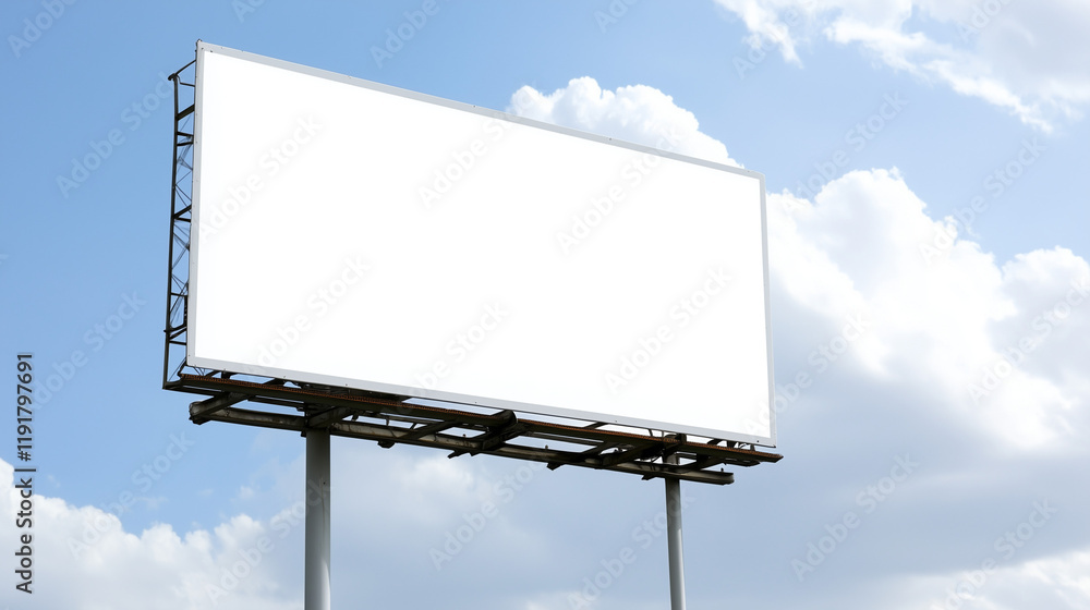 Obraz premium Large billboard mockup for outdoor advertising