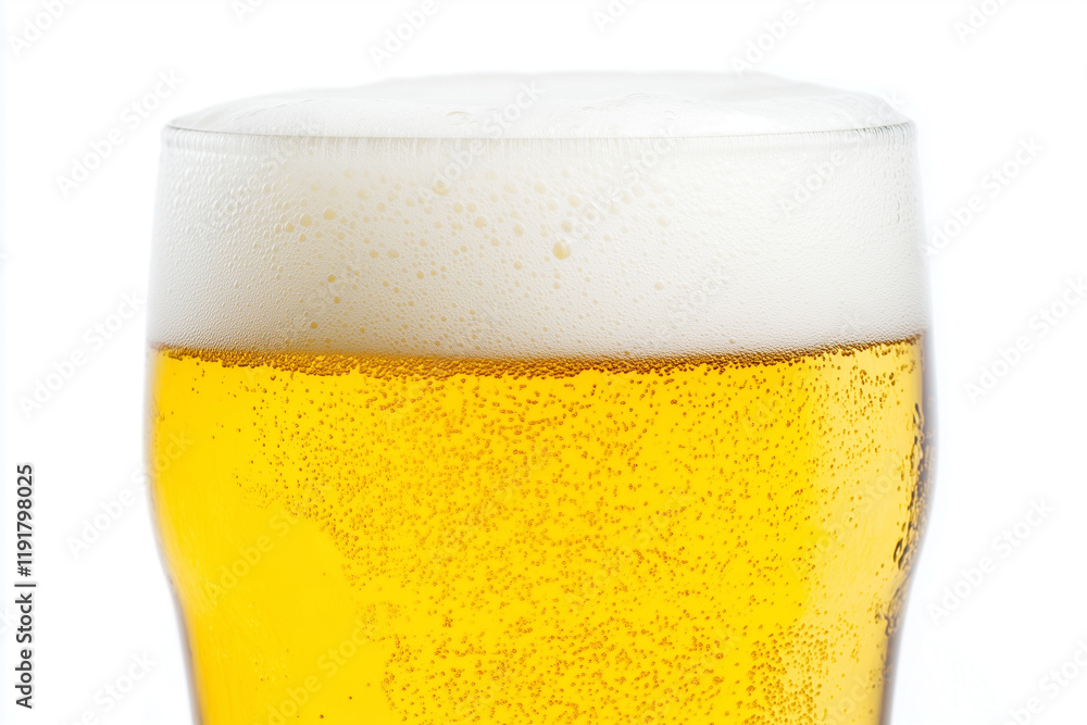 Beer foam close-up macro shot Beer foam close-up macro shot